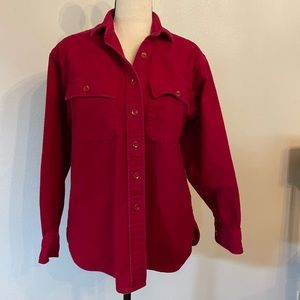 LL Bean Chamois Cloth long sleeve 100% cotton womens size 12 shirt
